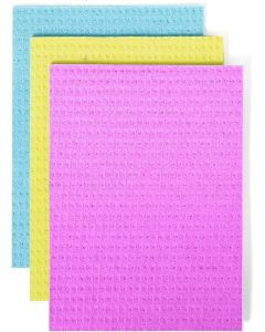 JRM Magic Sponge Wipes for Kitchen Cleaning Biodegradable PVA Absorbent Wipes for Cars, Windows, Floors & More Multipurpose Reusable Cleaning Sponge in Mixed Colors (Pack of 9 Wipes, 18 X 20 CM)