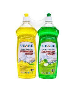 Ucare Lemon And Green Apple Dishwash Liquid- 2X1Ltr