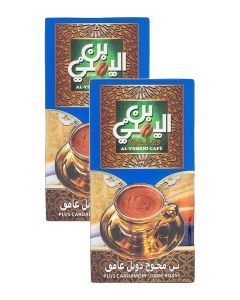 Abdelmaboud Plus Cardamom Ground Coffee – Dark Roast, Fine Grind – 2 x 200g Bundle / Bold Spiced Flavor