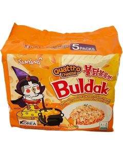 Samyang Buldak Quattro Cheese Ramen - 5 Packs