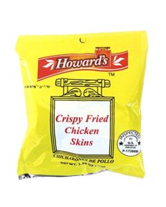 Howards Crispy Fried Chicken Skins Chicharrones de Pollo 15oz Pack of 4