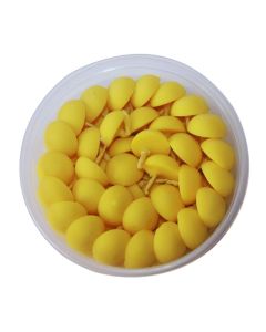 R Wellness Small Ghee Diya for Puja 100 Pcs Wax Free Ghee BattiWicksJyot for Puja Aarti Pack of 1 Yellow 100 Pcs