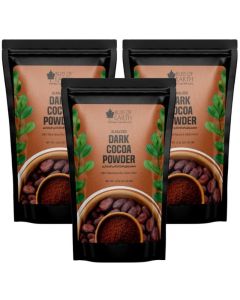 Bliss of Earth Dark Cocoa Powder 100g (Pack of 3) / Alkalized Unsweetened Cocoa Powder / Pure Baking Cocoa for Cakes, Brownies & Hot Chocolate / Vegan & Keto Friendly