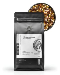 AWAFI MILL Three Peppercorn Mix 500g / Black White Green Pepper