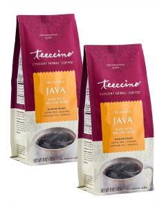 Chicory Coffee Alternative - Java - Herbal Coffee / Ground Coffee Substitute / Prebiotic / Caffeine Free / Acid Free / Medium Roast, 11 ounce (Pack of 2)