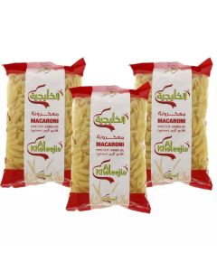 Al Khaleej Macaroni Pipe Cut Jumbo Pasta- 3X400gms