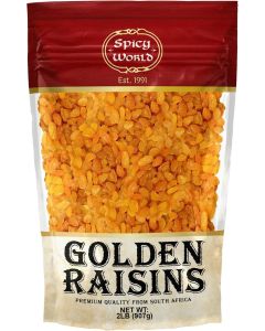 Spicy World Golden Raisins 2 LB Bag