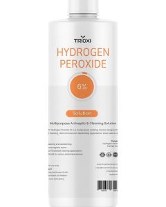 TRIOXI Hydrogen Peroxide 6% Solution – Multipurpose Antiseptic & Cleaning Solution (500ml)
