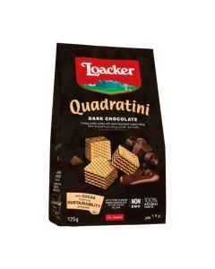 Loacker Quadratini Dark Chocolate Wafer Cubes 125g