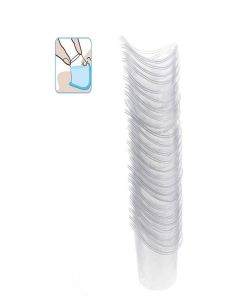 65 Pcs 5ml Disposable Eye Wash Cups Portable Plastic Measuring Cup Eye Flush Cleaning Cups
