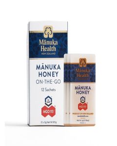 Manuka Health, Manuka Honey On-The-Go, UMF 6+, MGO 115+, 12 Packets, 0.176 oz (5 g) Each