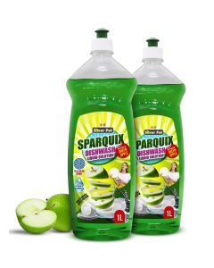 Dishwashing Liquid 2 X 1L – Ultra Concentrated Formula with Refreshing Green Apple Scent,Tough on grease, gentle on hands, perfect for daily use