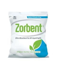 Zorbent Liquid Spill Cleanup 10 Quart Bag 16X More Absorbent for Grease Oil Blood Reusable for Floor Carpet Pet Accident or Biohazard Mess Fast Acting Lightweight NonToxic