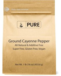Pure Original Ingredients Ground Cayenne Pepper - 1 lb, All-Natural, Gluten-Free, Vegan