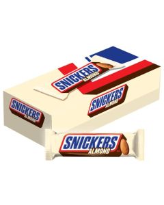 SNICKERS Candy Almond Milk Chocolate Bars Bulk Pack 176 oz Bars Pack of 24