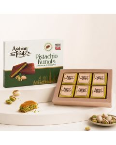 Pistachio Kunafa Premium Chocolate Gift Box 120g / Authentic Dubai Style Pistachio & Crispy Kunafa Filled Milk Chocolate / Made in UAE / Luxury Chocolate Gift
