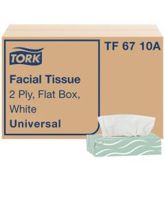Tork Universal Facial Tissue Flat Box White Soft 2ply 30 x 100 tissues TF6710A