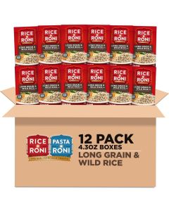Rice-A-Roni Long Grain & Wild Rice with Herbs, 4.3 Ounce Pack of 12