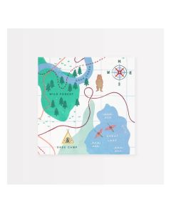 Outdoor Adventures Map Large Napkins