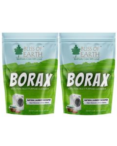 Bliss of Earth Borax Powder 907g( Pack of 2) / Multi-Purpose Cleaning Booster, Laundry Enhancer, Household Utility Powder / Fine Quality Sodium Borate for DIY & General Use