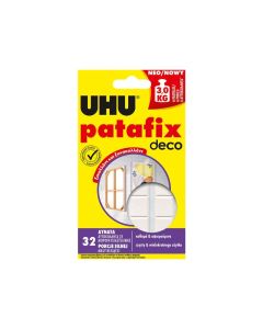 UHU 47910 Patafix Homedeco Sticky Pads 32 Pieces