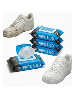 Shoe Cleaning Wipes 120 Pack (4 × 30) – Pre-Moistened Sneaker & Shoe Cleaner / Travel-Friendly, Easy to Use / For Everyday Footwear