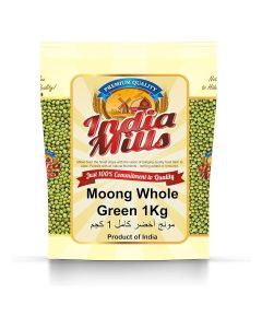 INDIA MILLS Moong Whole Green, 1 Kg