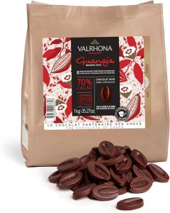 Valrhona Guanja 70% Dark Chocolate Discs for Baking - 1kg