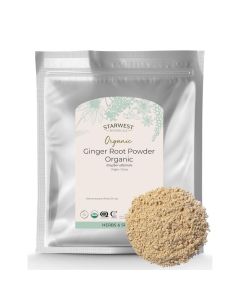 Starwest Botanicals Organic Ginger Root Powder Ground Ginger Herb for Tea Baking Cooking Natural Herbal Spice Supports Digestion Certified Kosher NonGMO Bulk 2 lb Bag