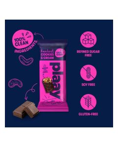 Plaay Cookies & Cream Chocolate Bar 12 x 35g