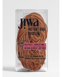 Jiwa Instant Ragi Noodles / Hakka Noodles / Cooks In 7 minutes / Ready To Cook / 100% Millet / No Maida, No Atta / Not Fried / Gluten Free / 200 G