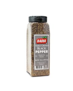 Badia Black Pepper Table Grind 16 oz Premium Seasoning for Cooking Freshly Ground Flavor