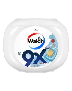 Walch 9X Antibacterial and Sports Laundry Detergent Capsules Bundle (32 Pods + 30 Pods Sport), German Formulated, Plant-Based, Fresh Scent, Kills 99.9% Germs, Anti Dust Mite and Sweat Odor Removal