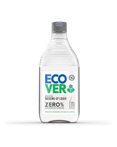 Ecover Zero Sensitive Dishwashing Liquid 450ml – Unscented, Biodegradable, Gentle on Hands, Eco-Friendly