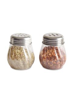 Black Olive OreganoChilli Flake Dispenser SetPlastic Cheese Shaker Oregano Chilli Flake Dispenser with Stainless Steel Caps Chilli Flakes Sprinkler Air Tight Kitchen Container for Storage Spice Jars