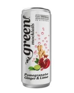 Pomegranate Ginger and Lime Soft Drink Can
