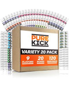 Pure Kick Ultimate Variety Pack - 9 Flavors of Sugar-Free Energy Drink Packets