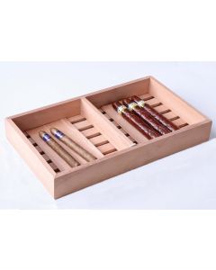 Woho Spanish Cedar Cigar Tray with Adjustable Divider 6 Count Sheets Cedar Cigar Tray for Large Cigar Humidor CabinetTupperdor Cedar Wood Tray for Cigar StorageOrganizationAging 12X7X157