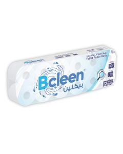 2-Ply White Compact Toilet Paper Roll 300 Sheets
