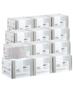 ForPro Professional Collection Expert Embossed Foil Sheets 500S Aluminum PopUp Foil Dispenser Hair Foils for Color Application Highlighting Services Food Safe 5 W x 1075 L Pack of 12