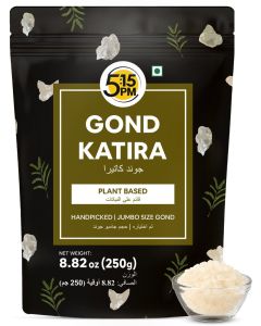 5:15PM Gond Katira 250g / Gondh Gum / Gond Katira Powder Edible Gum Gond for Laddu / 100% Pure & Natural Gond Katira Organic for Laddu / Tragacanth