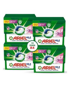 All-In-1 Laundry Detergent Pods With Downy Floral Breeze 286.5gm Pack Of 4