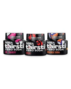Ninja Thirsti Flavored Water Drops ZERO SODA Variety Pack Classic Soda Flavors Sparkling or Still Zero Calories Zero Sugar Makes 17 12oz drinks 3 Pack WCFV8