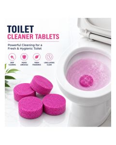 Toilet Bowl Cleaner Tablets, 4 Pack – Toilet Cleaning Tablets, Toilet Bowl Cleaning Tablets for Bathroom, Toilet Cleaner Tablets for Regular Toilet Cleaning, Easy to Use Bathroom Cleaning Tablets, Multicolor
