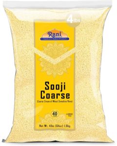 Rani Brand Sooji Coarse Flour - 4lbs (64oz) - All Natural, Vegan, Non-GMO, Kosher
