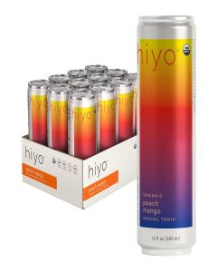 Hiyo Non-Alc Functional Seltzer, Adaptogens & Nootropics, 12 fl oz, 12pk