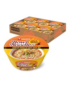 Nongshim Spicy Chicken Noodle Soup Bowl Soup Mix 6 Pack KoreanStyle Ramen Noodle Instant Soup Microwaveable