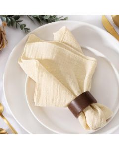 MLMW Beige Cream Napkins Cloth Set of 10 Summer Linen Dinner Napkins Cloth Bulk Washable 165165 for Wedding Party Baby Bridal Shower Birthday Table Decorations