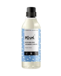 Eco Laundry Liquid Washing Detergent 1L - Natural Non Bio Fresh Linen Scented Clothes and Fabric Softener for Machine or Delicate Hand Cleaning - 100% Vegan & Cruelty Free (33 Washes)