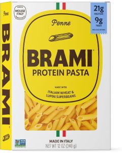 Brami High Protein Penne Pasta - Made with Semolina Wheat & Lupini Beans, 12 Ounce